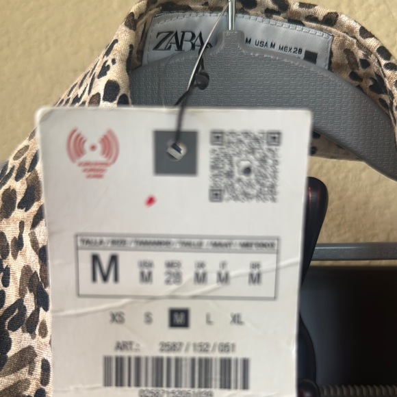 ZARA Leopard Print halter Sleeveless Jumpsuit - Picture 4 of 4